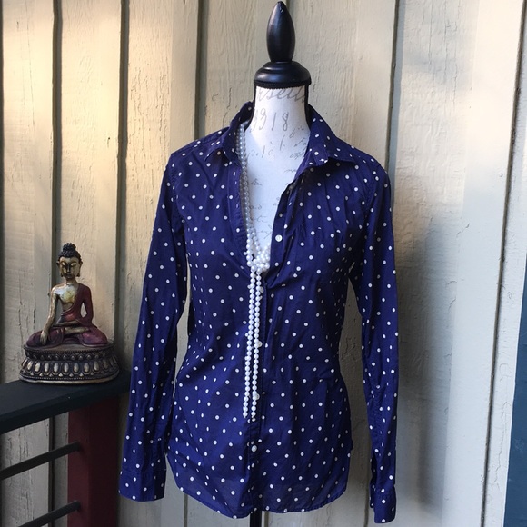 Uniqlo Tops - Uniqlo Polka Dot Shirt